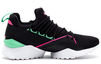 (WMNS) Muse Maia Street 1 Low-Top Buty do biegania Czarno-zielone