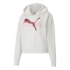 (WMNS) Nowoczesna sportowa bluza z kapturem „Biały Burgund”