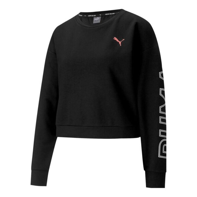 (WMNS) Nowoczesna sportowa bluza z okrągłym dekoltem „Czarno-biało-różowa”