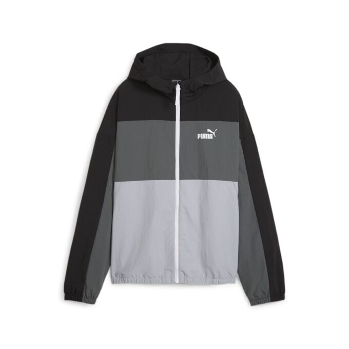 (WMNS) Oversize’owa wiatrówka z kapturem w kolorze szarym
