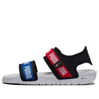 (WMNS) Signature Softride Casual Sandały Czarno-Czerwono-Niebieskie