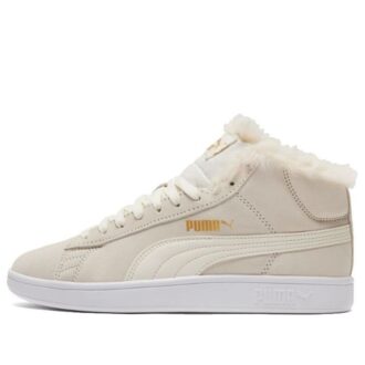 (WMNS) Smash V2 Mid-Top Sneakers Beżowo-Białe