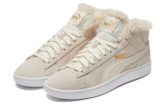 (WMNS) Smash V2 Mid-Top Sneakers Beżowo-Białe