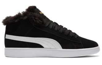 (WMNS) Smash V2 Plus Fleece Mid-Top Sneakersy Czarne