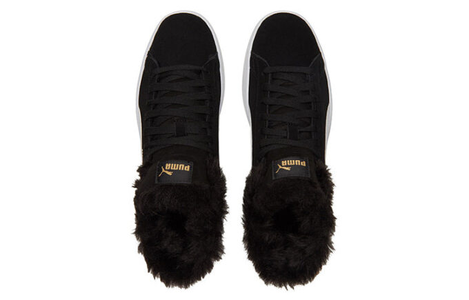 (WMNS) Smash V2 Plus Fleece Mid-Top Sneakersy Czarne