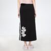 (WMNS) Spódnica z nadrukiem logo, długa, do połowy łydki, czarna