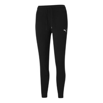 (WMNS) Spodnie sportowe dzianinowe w stylu Cat ze ściągaczem, czarne