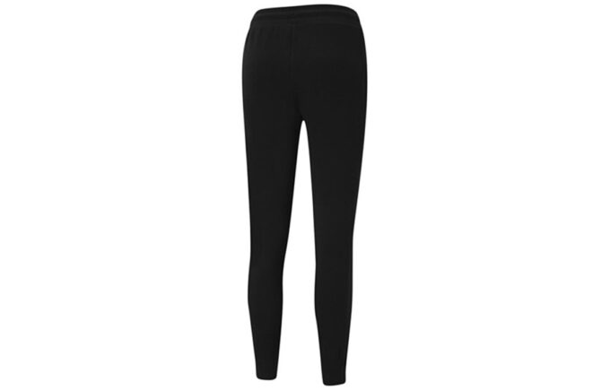 (WMNS) Spodnie sportowe dzianinowe w stylu Cat ze ściągaczem, czarne
