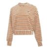 (WMNS) Sweter w paski „Beżowy”