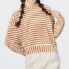 (WMNS) Sweter w paski „Beżowy”