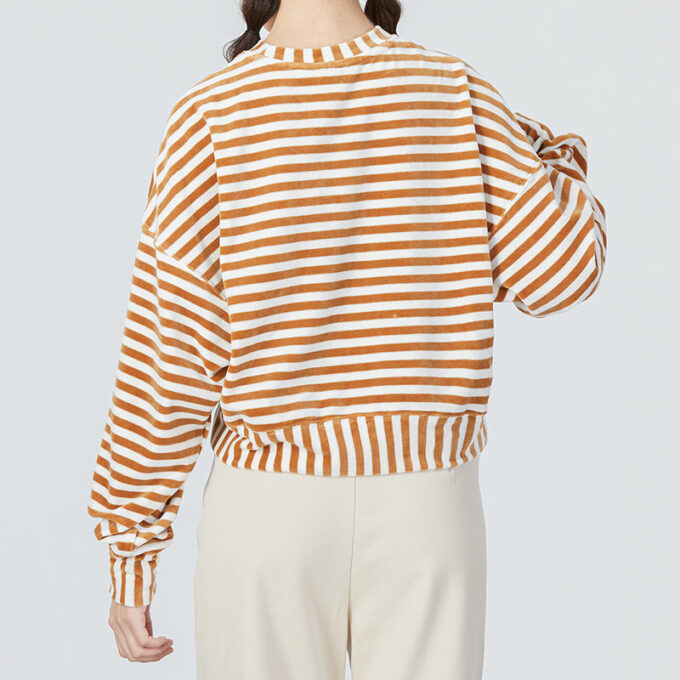 (WMNS) Sweter w paski „Beżowy”