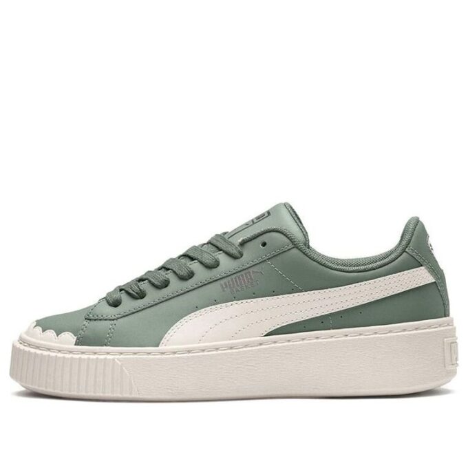 (WMNS) Trampki Basket Platform Scallop w kolorze zielono-białym
