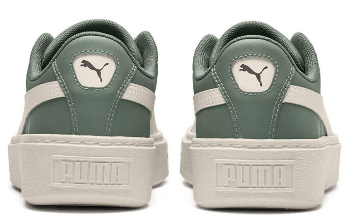 (WMNS) Trampki Basket Platform Scallop w kolorze zielono-białym