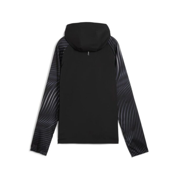 (WMNS) Ulubiona kurtka do biegania Velocity Printed Woven w kolorze czarnym