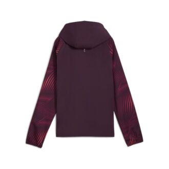 (WMNS) Ulubiona kurtka do biegania Velocity Printed Woven w kolorze Midnight Plum (WMNS) Ulubiona kurtka do biegania Velocity Printed Woven w kolorze Midnight Plum