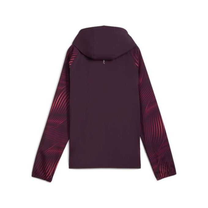 (WMNS) Ulubiona kurtka do biegania Velocity Printed Woven w kolorze Midnight Plum