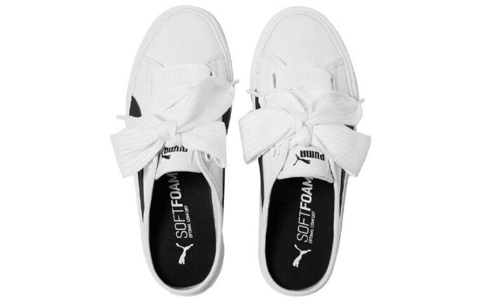 (WMNS) Wstążka Bari Mule „Biało-czarna”