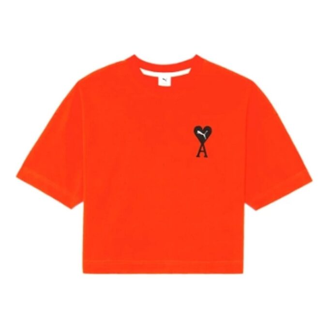 (WMNS) x Ami Paris Koszulka graficzna „Pomarańczowa”