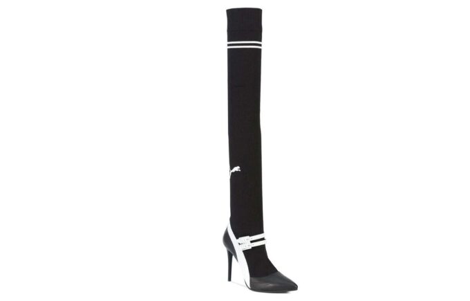 (WMNS) x Fenty Knitted High Mary Jane Heels Slip On w kolorze czarnym