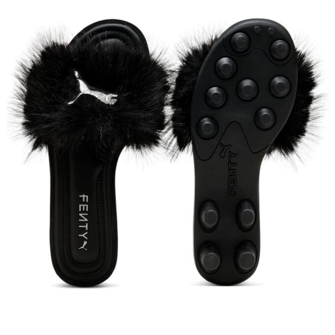 (WMNS) x FENTY Sandały Cat Cleat „Chic Fur Black”