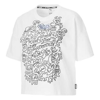 (WMNS) x MR DOODLE Luźne logo białe (WMNS) x MR DOODLE Luźne logo białe