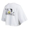 (WMNS) x PEANUTS Haftowane logo Bluzka z okrągłym dekoltem i krótkim luźnym rękawem w kolorze białym
