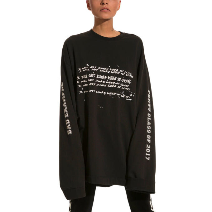 (WMNS) X Rihanna Fenty Long Sleeve Crew Neck „Black”