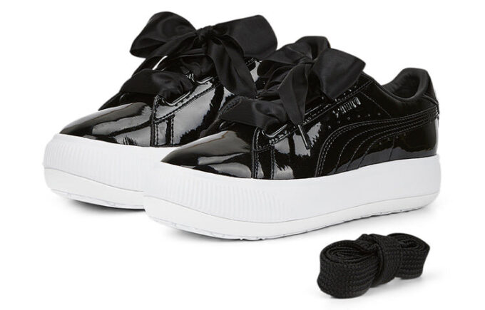 (WMNS) Zamsz Mayu Heart Patent „Czarno-biały”
