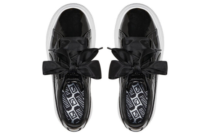 (WMNS) Zamsz Mayu Heart Patent „Czarno-biały”
