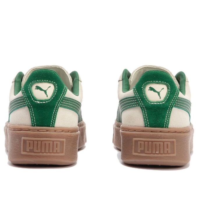 (WMNS) Zamszowa platforma w kolorze beżowo-zielonym