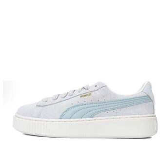 (WMNS) Zamszowa platforma w kolorze szaro-niebieskim