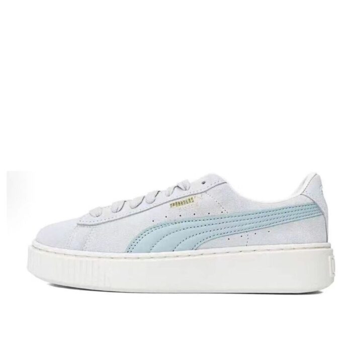 (WMNS) Zamszowa platforma w kolorze szaro-niebieskim
