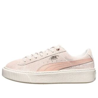 (WMNS) Zamszowa platforma ze skóry węża Rihanna w kolorze różowym