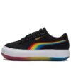 (WMNS) Zamszowe buty do skateboardingu Mayu Prism Low Tops z grubą podeszwą w kolorze czarnym
