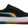 (WMNS) Zamszowe buty do skateboardingu Mayu Prism Low Tops z grubą podeszwą w kolorze czarnym