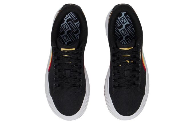 (WMNS) Zamszowe buty do skateboardingu Mayu Prism Low Tops z grubą podeszwą w kolorze czarnym