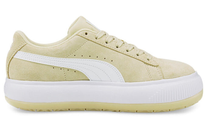 (WMNS) Zamszowe buty do skateboardingu z grubą podeszwą Mayu, minimalistyczne, codzienne, khaki