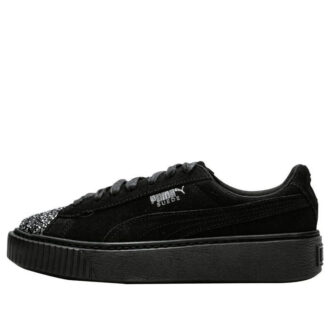 (WMNS) Zamszowe buty na platformie „Crushed Gem – czarne”