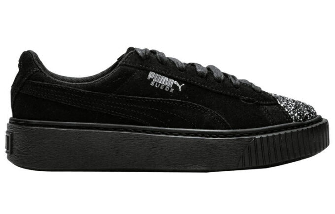 (WMNS) Zamszowe buty na platformie „Crushed Gem – czarne”