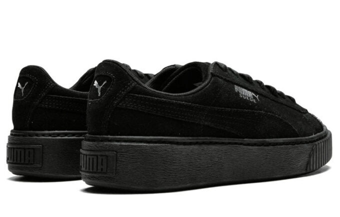 (WMNS) Zamszowe buty na platformie „Crushed Gem – czarne”