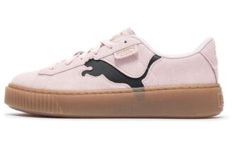(WMNS) Zamszowe buty na platformie „Różowo-czarna guma”