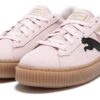 (WMNS) Zamszowe buty na platformie „Różowo-czarna guma”