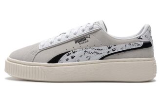 (WMNS) Zamszowe buty na platformie „Szaro-białe”