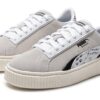 (WMNS) Zamszowe buty na platformie „Szaro-białe”