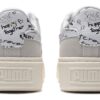(WMNS) Zamszowe buty na platformie „Szaro-białe”