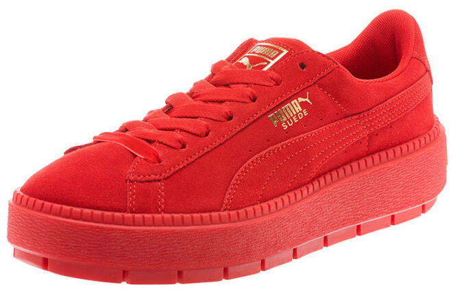 (WMNS) Zamszowe buty na platformie „Walentynki”