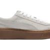 (WMNS) Zamszowe buty platformowe Core L w kolorze „Whisper White”