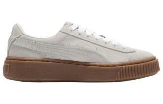 (WMNS) Zamszowe buty platformowe Core L w kolorze „Whisper White”