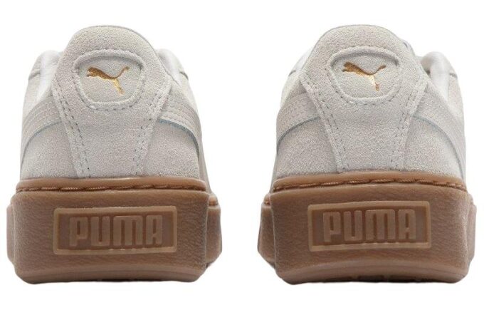 (WMNS) Zamszowe buty platformowe Core L w kolorze „Whisper White”