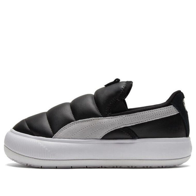 (WMNS) Zamszowe buty wsuwane Mayu w kolorze czarno-białym
